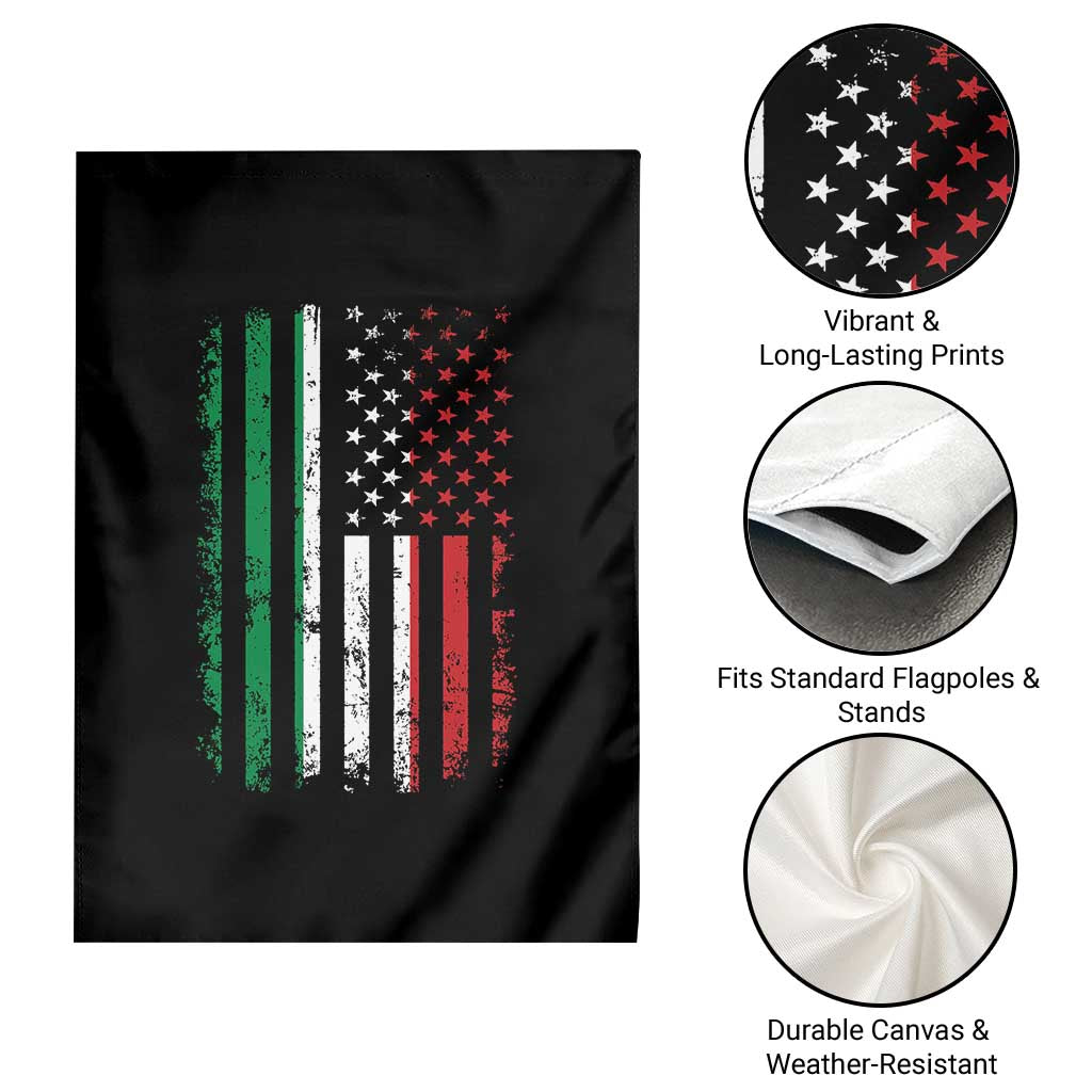 Italian American Flag Garden Flag Retro Italian Family Italy Flag TS10 Print Your Wear