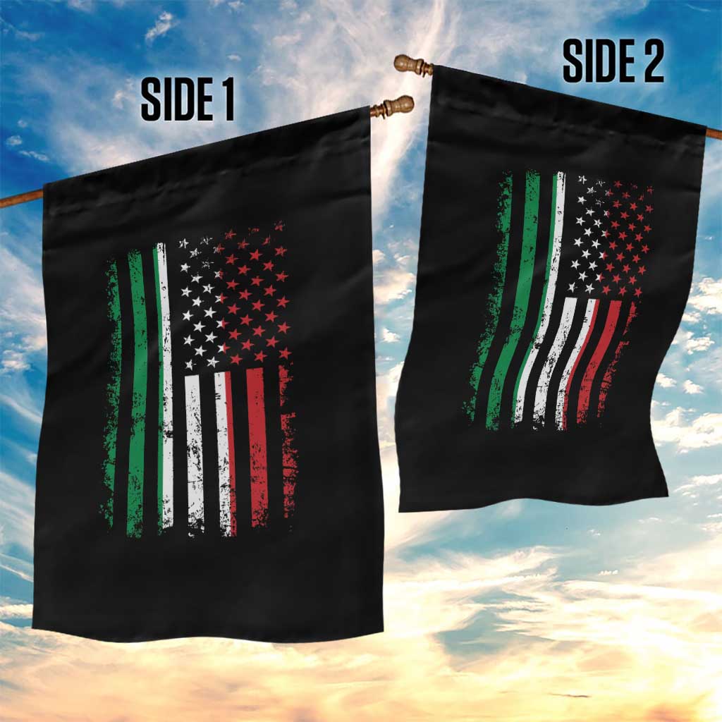Italian American Flag Garden Flag Retro Italian Family Italy Flag TS10 Print Your Wear