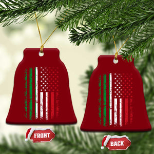 Italian American Flag Ceramic Ornament Retro Italian Family Italy Flag TS10 Print Your Wear