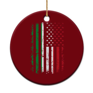 Italian American Flag Ceramic Ornament Retro Italian Family Italy Flag TS10 1pc Red Print Your Wear