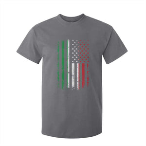 Italian American Flag T Shirt For Kid Retro Italian Family Italy Flag TS10 Charcoal Print Your Wear