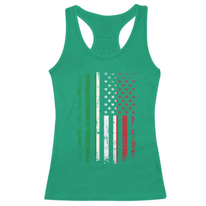 Italian American Flag Racerback Tank Top Retro Italian Family Italy Flag TS10 Irish Green Print Your Wear