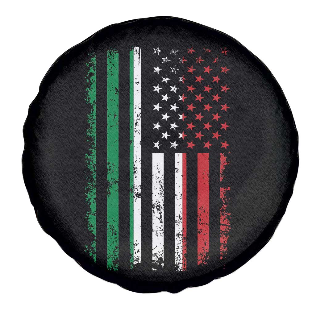 Italian American Flag Spare Tire Cover Retro Italian Family Italy Flag TS10 Print Your Wear