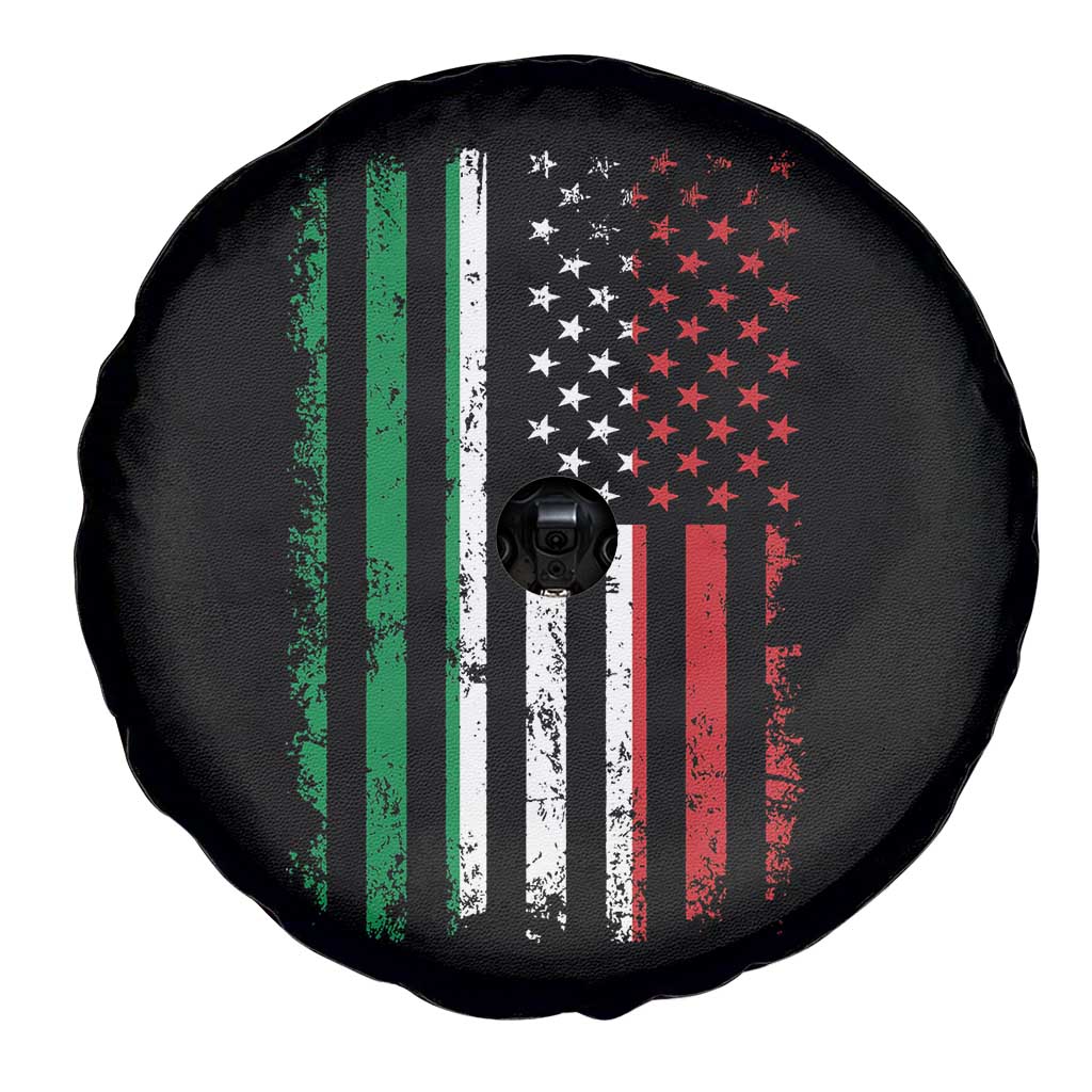 Italian American Flag Spare Tire Cover Retro Italian Family Italy Flag TS10 Print Your Wear