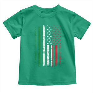 Italian American Flag Toddler T Shirt Retro Italian Family Italy Flag TS10 Irish Green Print Your Wear