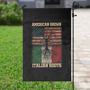 American Grown Italian Roots Garden Flag USA Italy Flag Family Tree Italian TS10 Print Your Wear