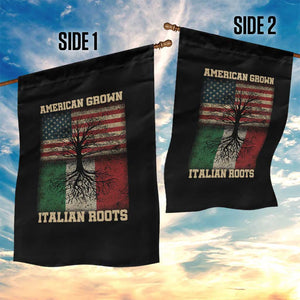 American Grown Italian Roots Garden Flag USA Italy Flag Family Tree Italian TS10 Print Your Wear