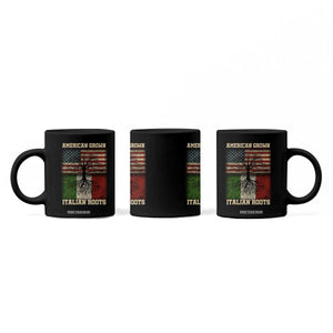 American Grown Italian Roots Coffee Mug USA Italy Flag Family Tree Italian TS10 Print Your Wear