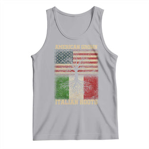 American Grown Italian Roots Tank Top USA Italy Flag Family Tree Italian TS10 Athletic Heather Print Your Wear