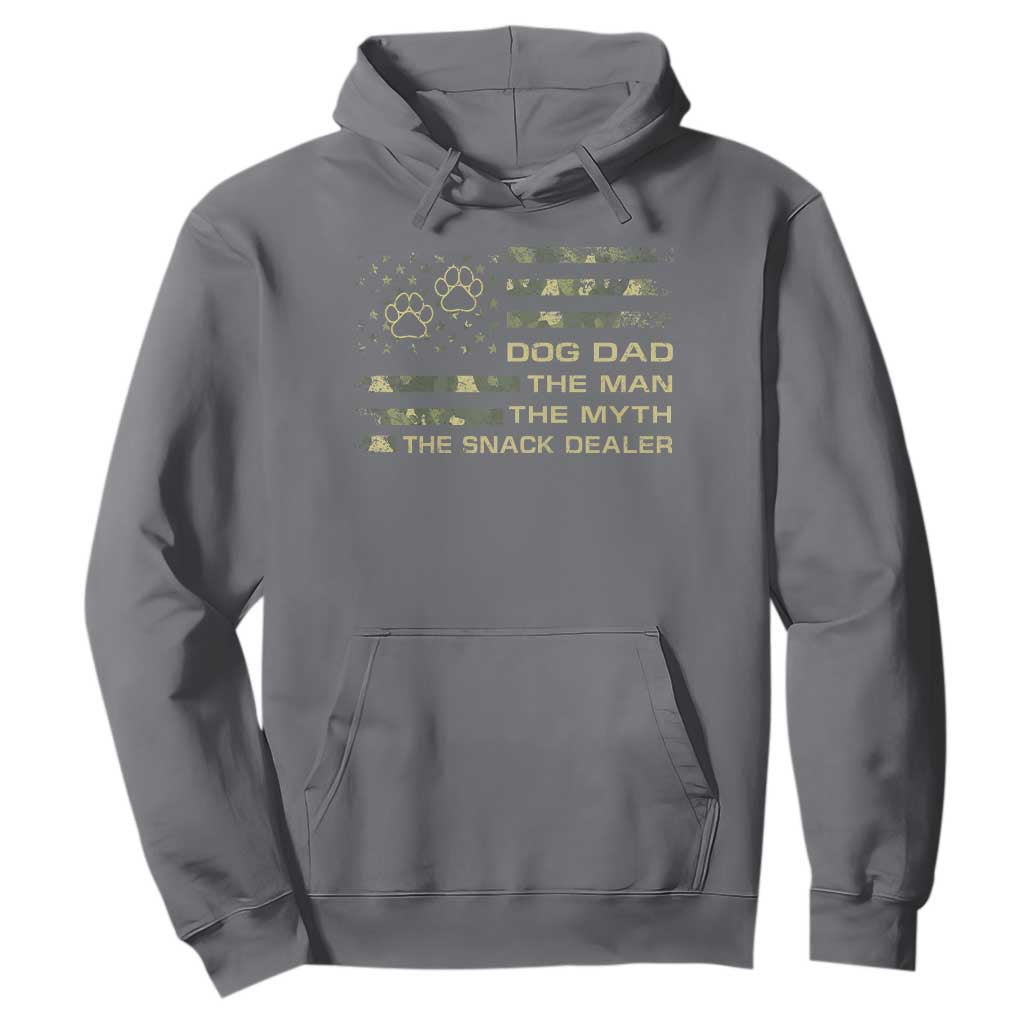 Dog Dad Hoodie Fathers Day Gift for Dog Lovers Camo American Flag USA TS10 Charcoal Print Your Wear