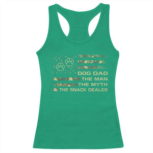 Dog Dad Racerback Tank Top Fathers Day Gift for Dog Lovers Camo American Flag USA TS10 Irish Green Print Your Wear