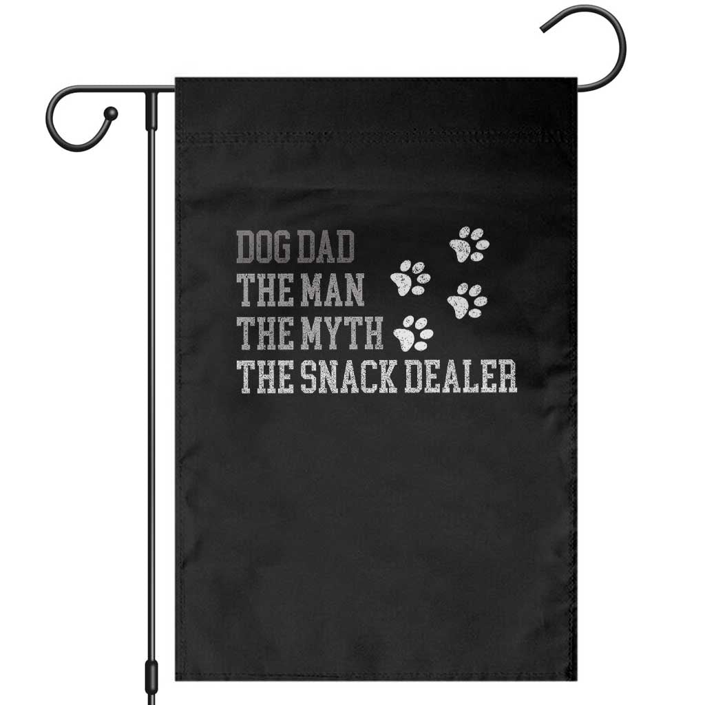 Dog Dad Garden Flag Fathers Day Gift for Dog Lovers Retro Vintage TS10 Black Print Your Wear