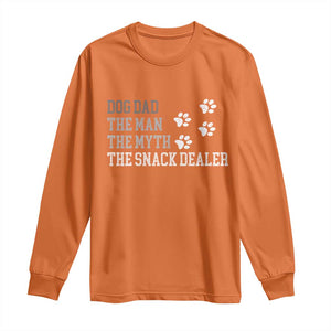 Dog Dad Long Sleeve Shirt Fathers Day Gift for Dog Lovers Retro Vintage TS10 Orange Print Your Wear