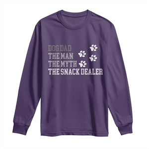 Dog Dad Long Sleeve Shirt Fathers Day Gift for Dog Lovers Retro Vintage TS10 Purple Print Your Wear