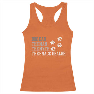Dog Dad Racerback Tank Top Fathers Day Gift for Dog Lovers Retro Vintage TS10 Orange Print Your Wear