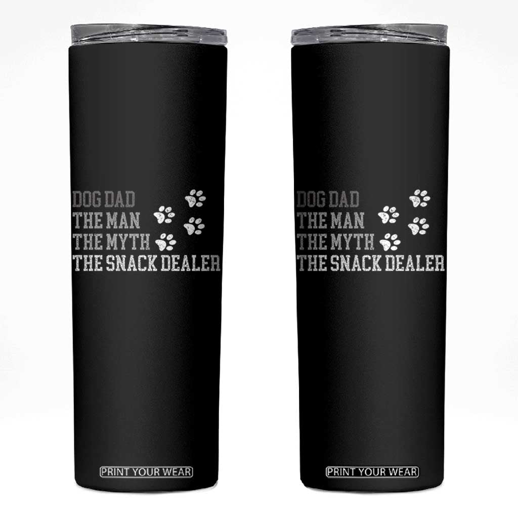 Dog Dad Skinny Tumbler Fathers Day Gift for Dog Lovers Retro Vintage TS10 Black Print Your Wear