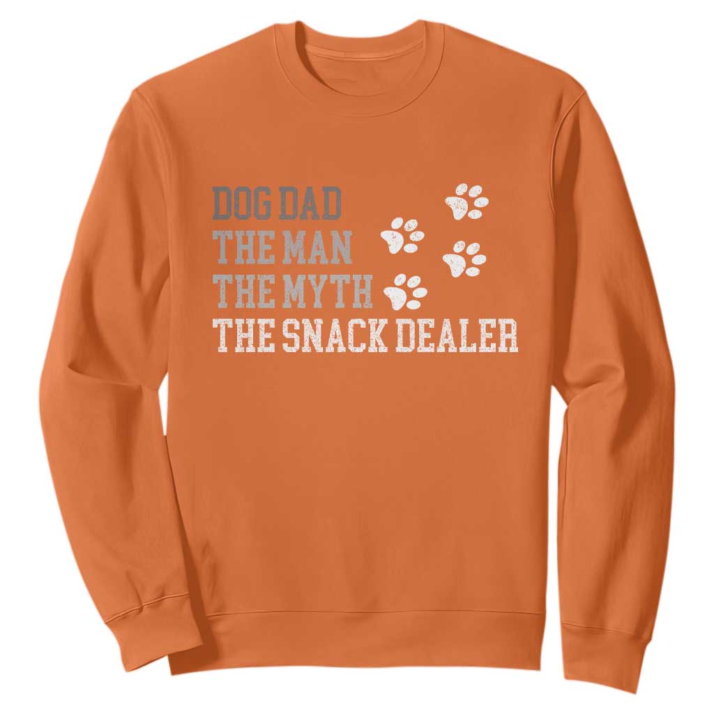Dog Dad Sweatshirt Fathers Day Gift for Dog Lovers Retro Vintage TS10 Orange Print Your Wear