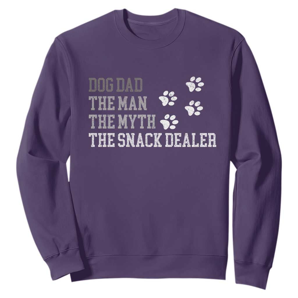 Dog Dad Sweatshirt Fathers Day Gift for Dog Lovers Retro Vintage TS10 Purple Print Your Wear