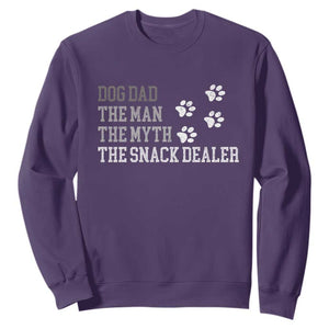 Dog Dad Sweatshirt Fathers Day Gift for Dog Lovers Retro Vintage TS10 Purple Print Your Wear