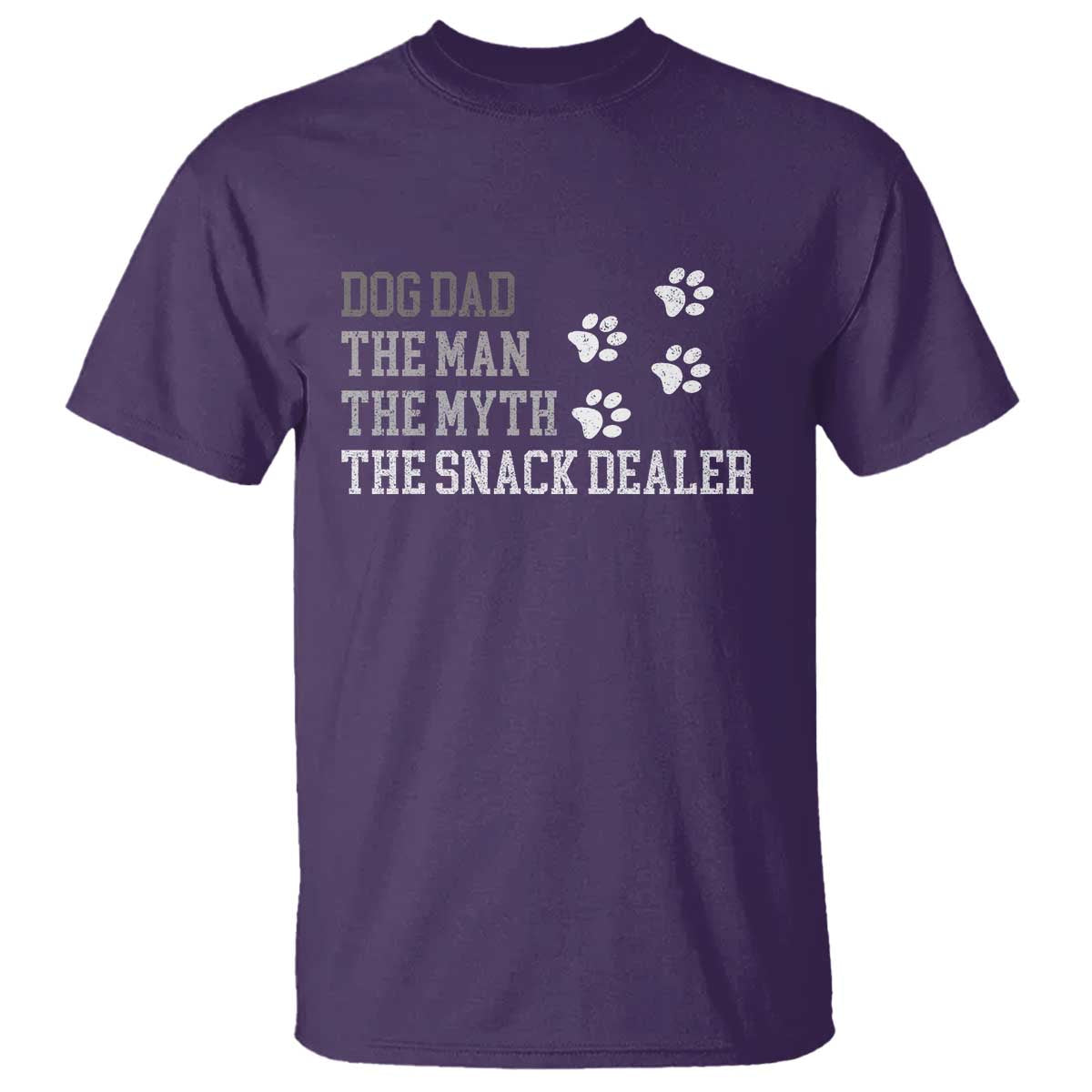 Dog Dad T Shirt Fathers Day Gift for Dog Lovers Retro Vintage TS10 Purple Print Your Wear