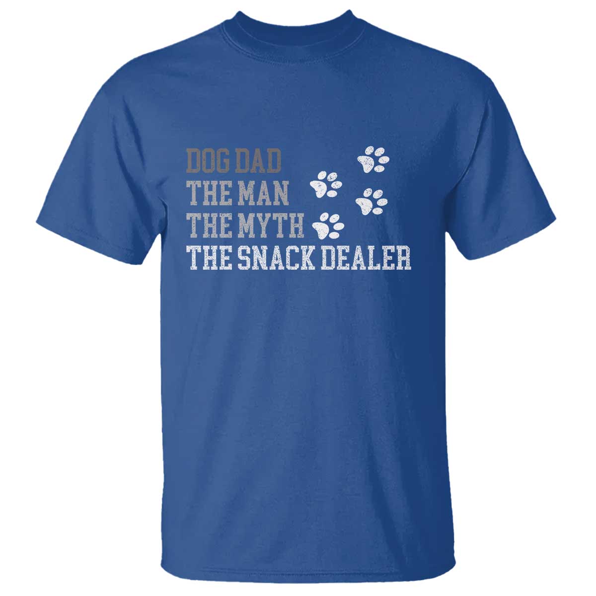 Dog Dad T Shirt Fathers Day Gift for Dog Lovers Retro Vintage TS10 Royal Blue Print Your Wear