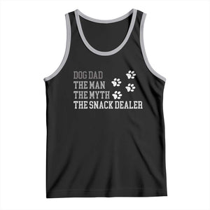 Dog Dad Tank Top Fathers Day Gift for Dog Lovers Retro Vintage TS10 Black Athletic Heather Print Your Wear
