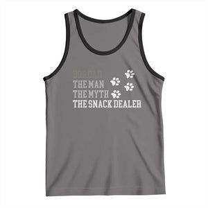 Dog Dad Tank Top Fathers Day Gift for Dog Lovers Retro Vintage TS10 Deep Heather Black Print Your Wear