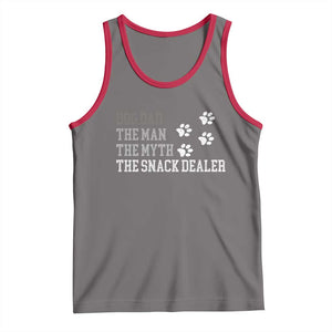 Dog Dad Tank Top Fathers Day Gift for Dog Lovers Retro Vintage TS10 Deep Heather Red Print Your Wear