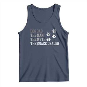 Dog Dad Tank Top Fathers Day Gift for Dog Lovers Retro Vintage TS10 Navy Print Your Wear