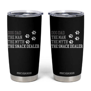 Dog Dad Tumbler Cup Fathers Day Gift for Dog Lovers Retro Vintage TS10 Black Print Your Wear