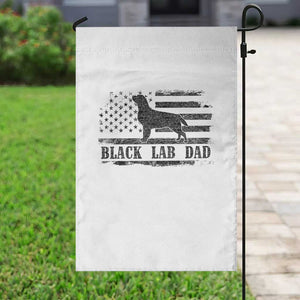 Black Lab Dad Garden Flag Funny Labrador Dad Fathers Day Gift for Dog Lovers TS10 Print Your Wear