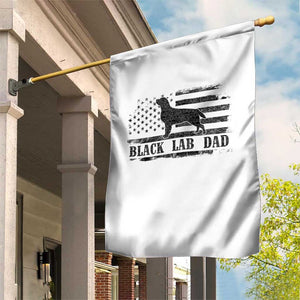 Black Lab Dad Garden Flag Funny Labrador Dad Fathers Day Gift for Dog Lovers TS10 Print Your Wear