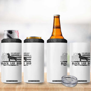 Black Lab Dad 4 in 1 Can Cooler Tumbler Funny Labrador Dad Fathers Day Gift for Dog Lovers TS10 Print Your Wear