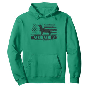 Black Lab Dad Hoodie Funny Labrador Dad Fathers Day Gift for Dog Lovers TS10 Irish Green Print Your Wear