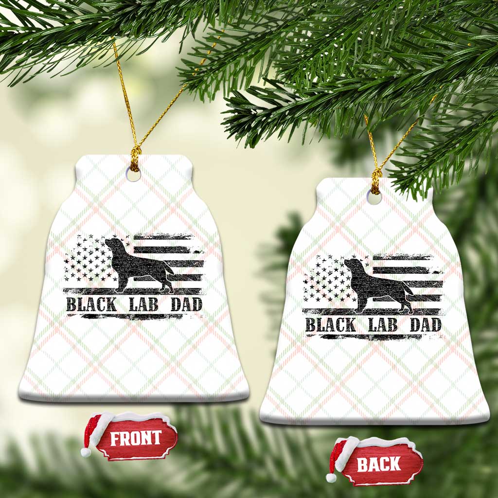 Black Lab Dad Ceramic Ornament Funny Labrador Dad Fathers Day Gift for Dog Lovers TS10 Print Your Wear
