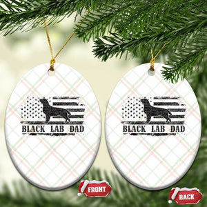 Black Lab Dad Ceramic Ornament Funny Labrador Dad Fathers Day Gift for Dog Lovers TS10 Print Your Wear