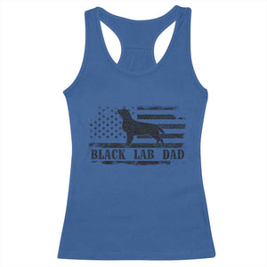 Black Lab Dad Racerback Tank Top Funny Labrador Dad Fathers Day Gift for Dog Lovers TS10 Royal Blue Print Your Wear