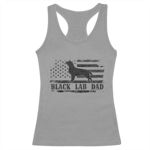 Black Lab Dad Racerback Tank Top Funny Labrador Dad Fathers Day Gift for Dog Lovers TS10 Sport Gray Print Your Wear
