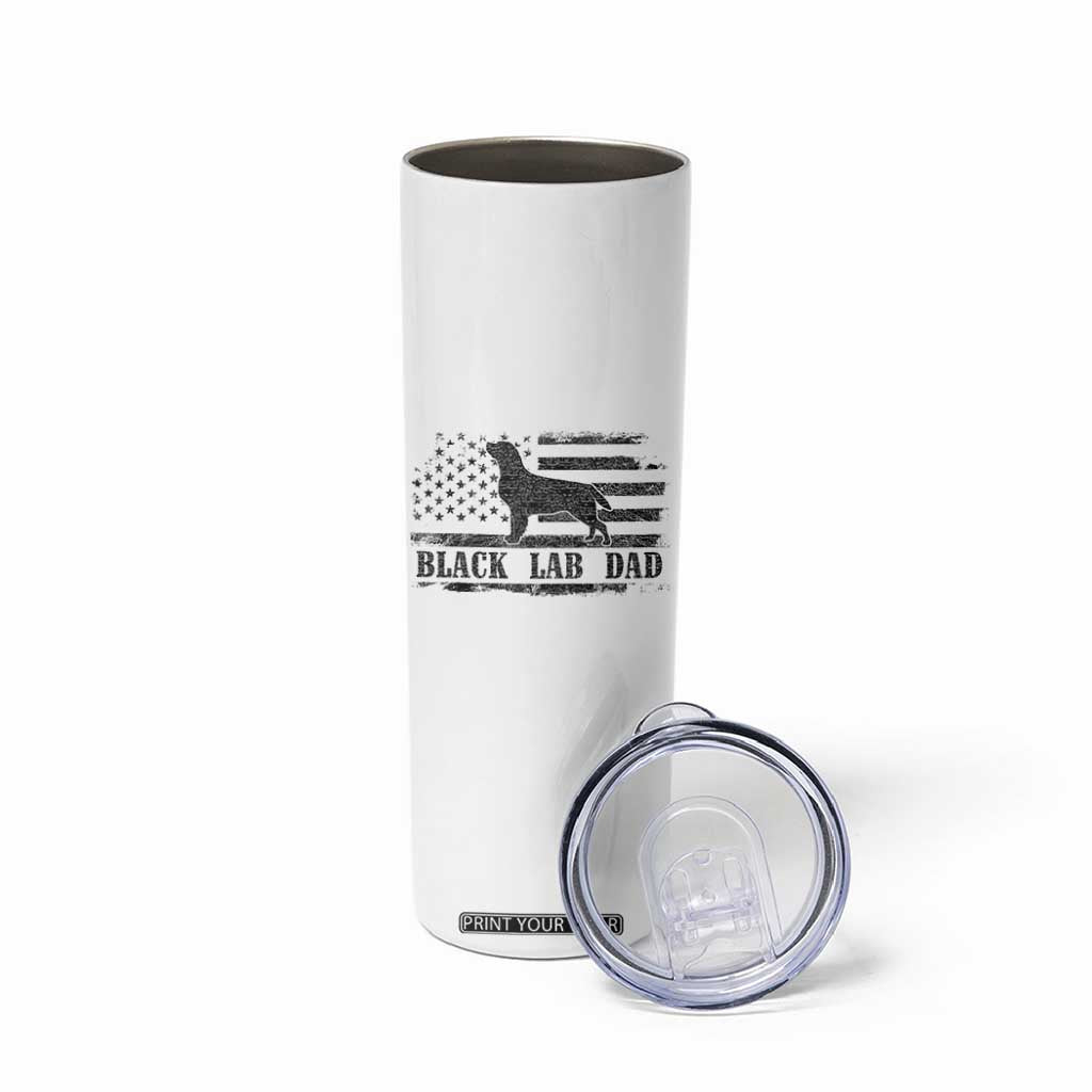Black Lab Dad Skinny Tumbler Funny Labrador Dad Fathers Day Gift for Dog Lovers TS10 Print Your Wear