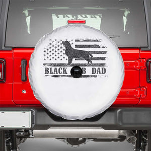 Black Lab Dad Spare Tire Cover Funny Labrador Dad Fathers Day Gift for Dog Lovers TS10 White Print Your Wear