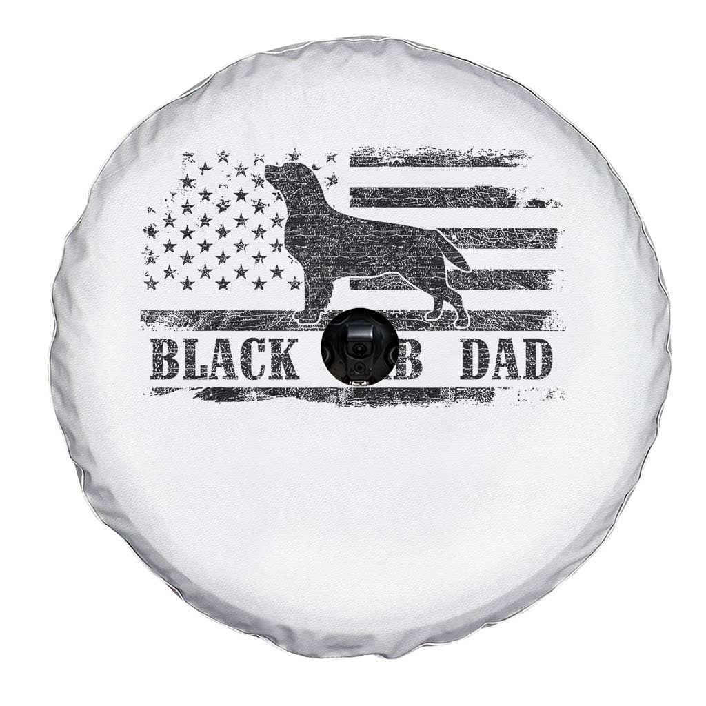 Black Lab Dad Spare Tire Cover Funny Labrador Dad Fathers Day Gift for Dog Lovers TS10 Print Your Wear