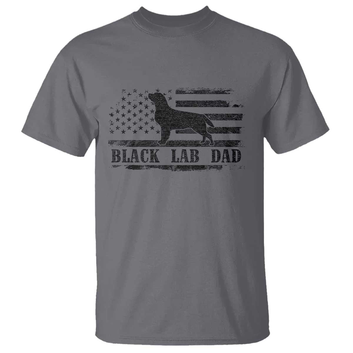 Black Lab Dad T Shirt Funny Labrador Dad Fathers Day Gift for Dog Lovers TS10 Charcoal Print Your Wear
