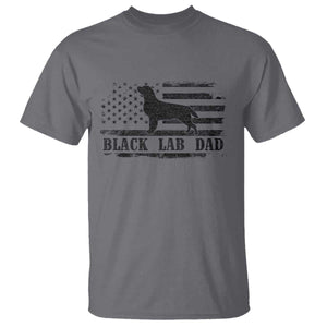 Black Lab Dad T Shirt Funny Labrador Dad Fathers Day Gift for Dog Lovers TS10 Charcoal Print Your Wear