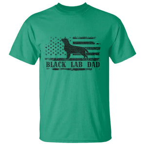 Black Lab Dad T Shirt Funny Labrador Dad Fathers Day Gift for Dog Lovers TS10 Irish Green Print Your Wear