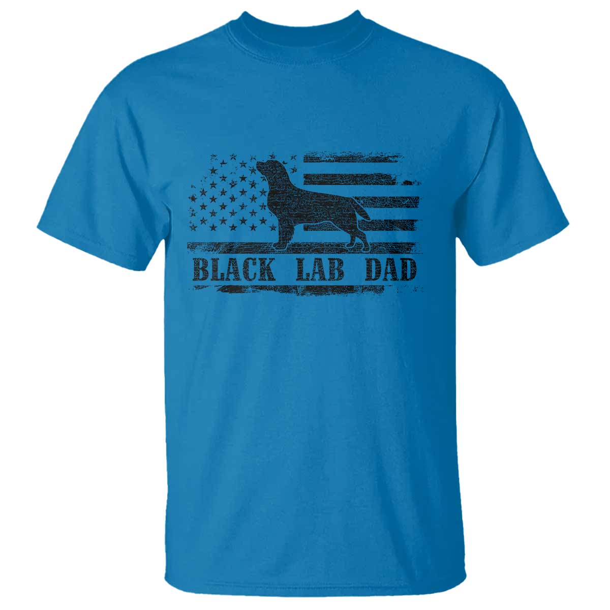Black Lab Dad T Shirt Funny Labrador Dad Fathers Day Gift for Dog Lovers TS10 Sapphire Print Your Wear