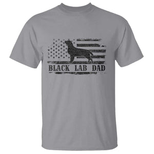 Black Lab Dad T Shirt Funny Labrador Dad Fathers Day Gift for Dog Lovers TS10 Sport Gray Print Your Wear