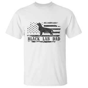 Black Lab Dad T Shirt Funny Labrador Dad Fathers Day Gift for Dog Lovers TS10 White Print Your Wear
