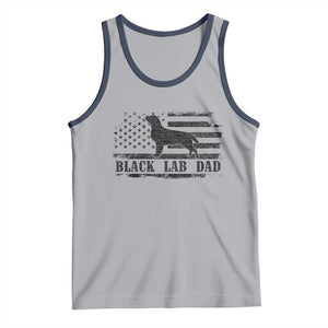 Black Lab Dad Tank Top Funny Labrador Dad Fathers Day Gift for Dog Lovers TS10 Athletic Heather Navy Print Your Wear