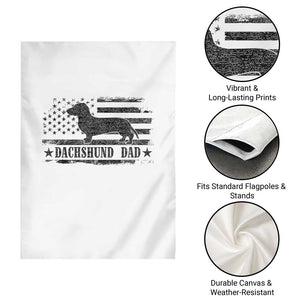 Dachshund Dog Dad Garden Flag Fathers Day Gift for Dog Lovers American Flag TS10 Print Your Wear