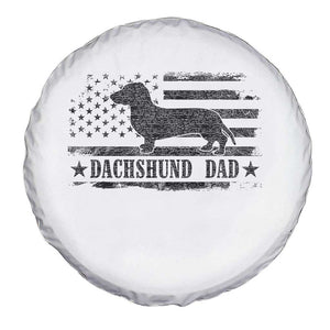 Dachshund Dog Dad Spare Tire Cover Fathers Day Gift for Dog Lovers American Flag TS10 Print Your Wear